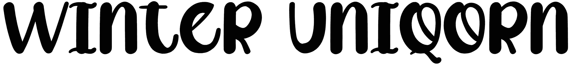 Winter Uniqorn Font