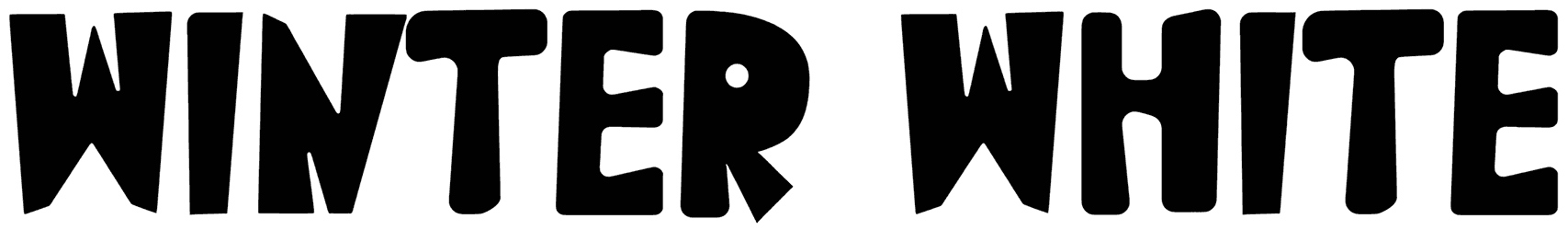 Winter White Font