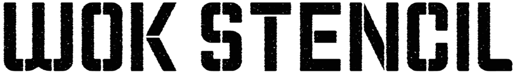 Wok Stencil Font