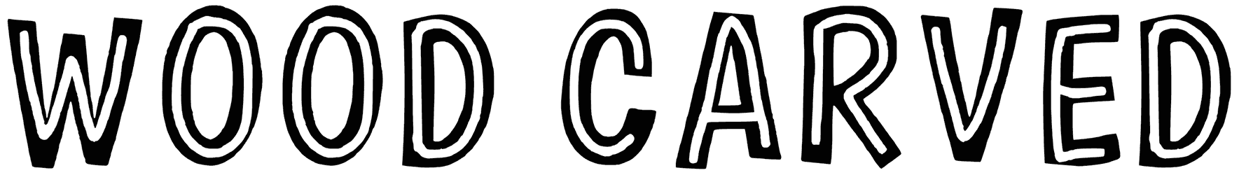 Wood Carved Font