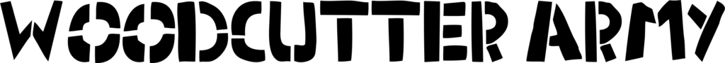 Woodcutter Army (Stencil) Font