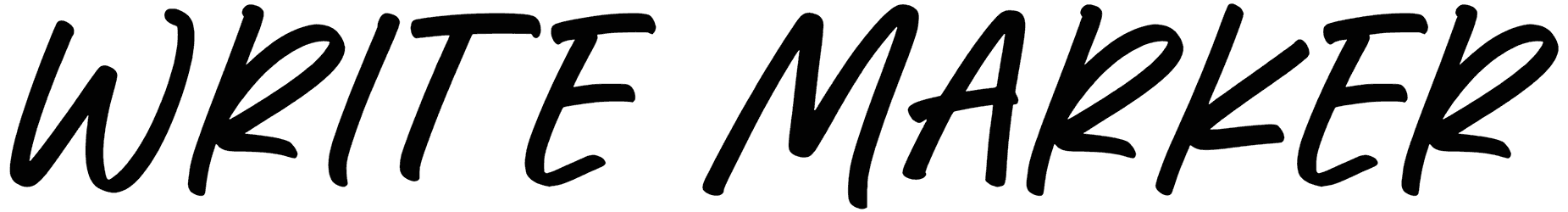 Write Marker Font