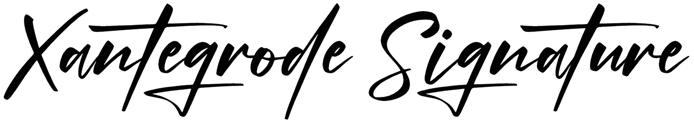 Xantegrode Signature Font