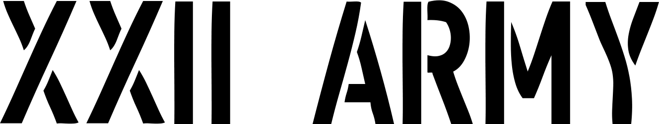 Xxii Army Font