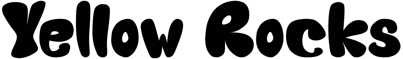 Yellow Rocks Font