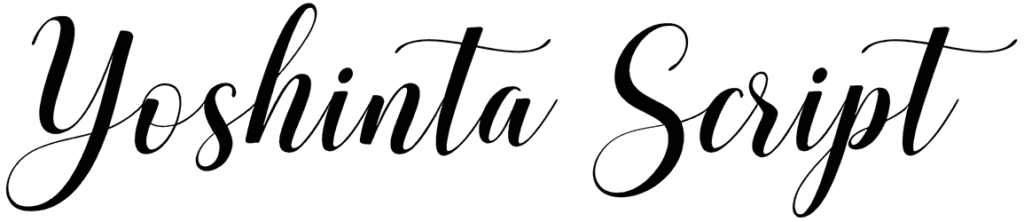 Yoshinta Script Font