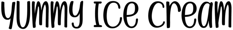 Yummy Ice Cream Font