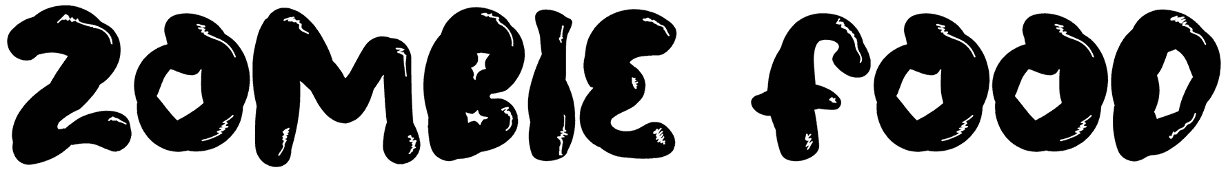 Zombie Food Font
