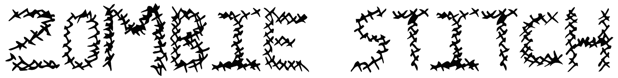 Zombie Stitch Font