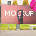 A Cool Signage Mockup in Open Space