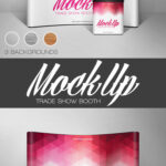 A Curved Trade Show Booth Mockup