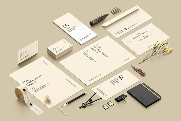 A Large Scene Creator Stationery Mockup