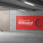 A Large Size Horizontal Billboard in Subway Mockup