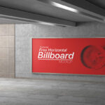 A Large Size Horizontal Billboard in Subway Mockup