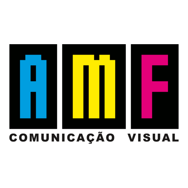 a m f comunicação visual logo