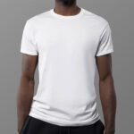 A Man Wearing T-Shirt Mockup
