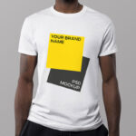 A Man Wearing T-Shirt Mockup