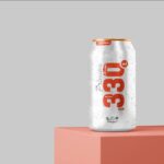 A Mockup Set with 4 330ml Soda Can Mockups