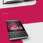 A Set of Four Realistic Book Mockups From Different Angles
