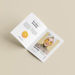 A Set of Six Folded A5 Flyer Mockup