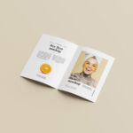 A Set of Six Folded A5 Flyer Mockup