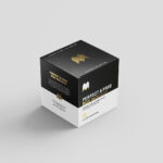 A Set of Three Realistic Square Box Mockups