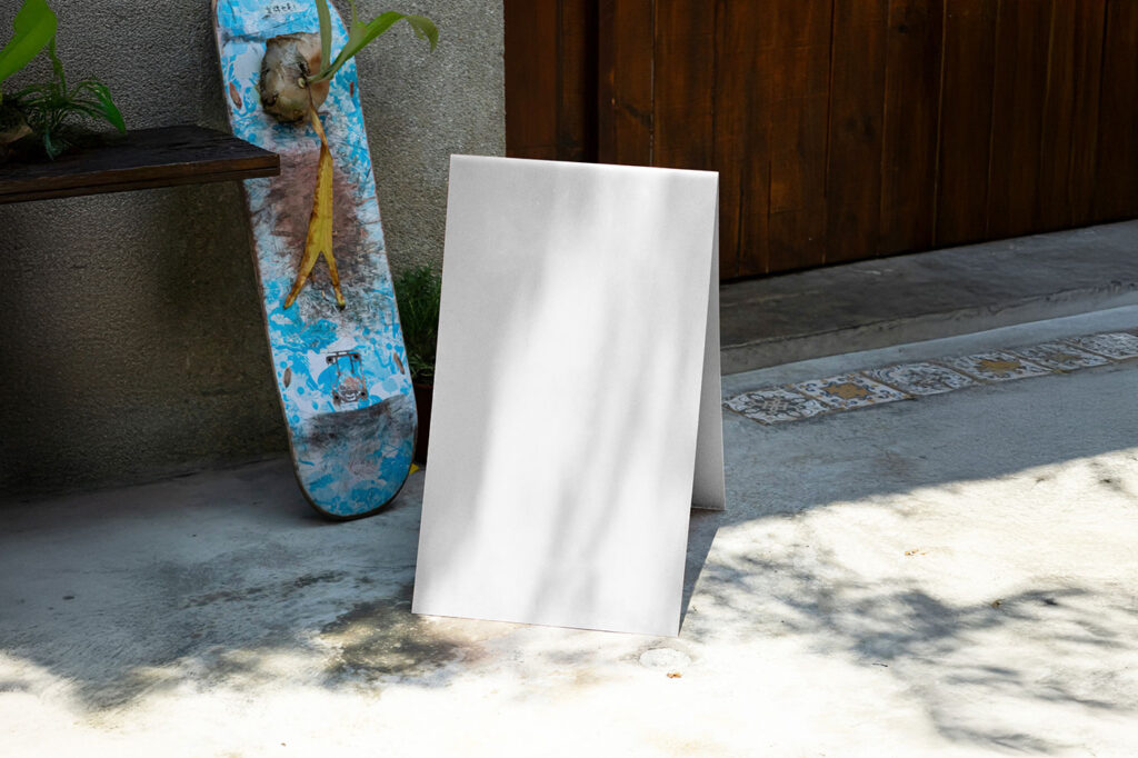 A Stand on Street Mockup