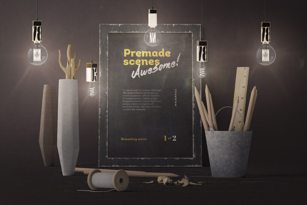 A Vintage and Artistic Scene Mockup