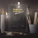 A Vintage and Artistic Scene Mockup