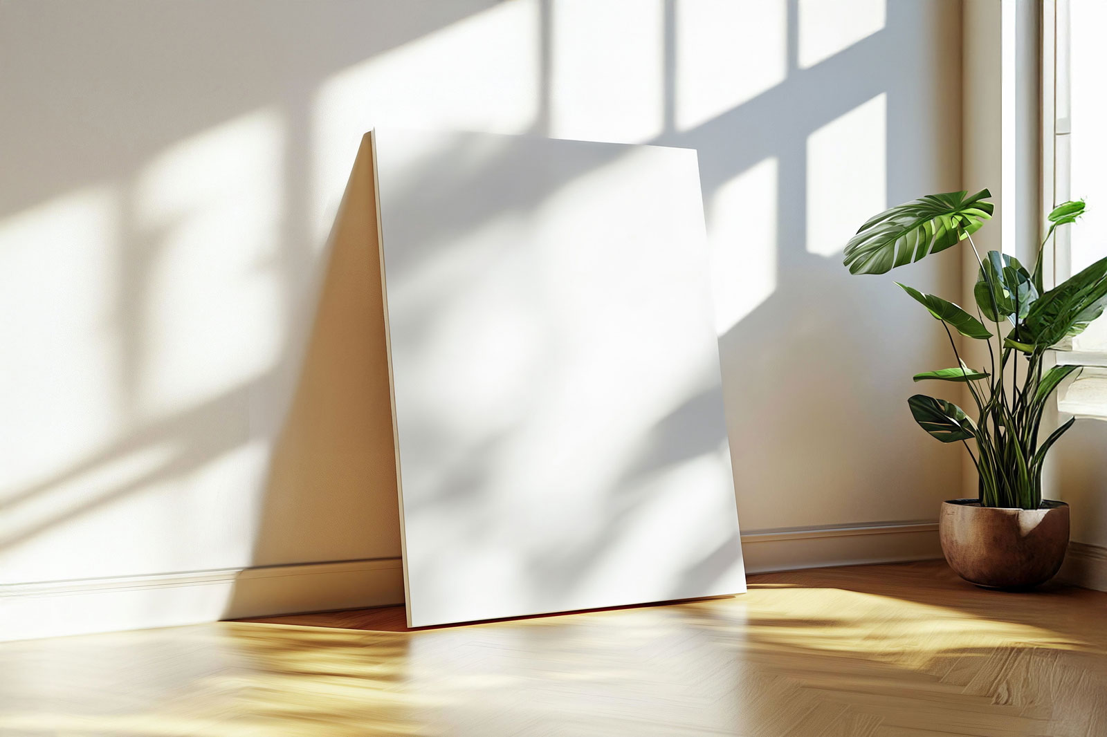 Free A2 Canvas Mockup PSD Template