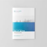 A4 Magazine Mockup in 4 Showcases