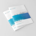 A4 Magazine Mockup in 4 Showcases