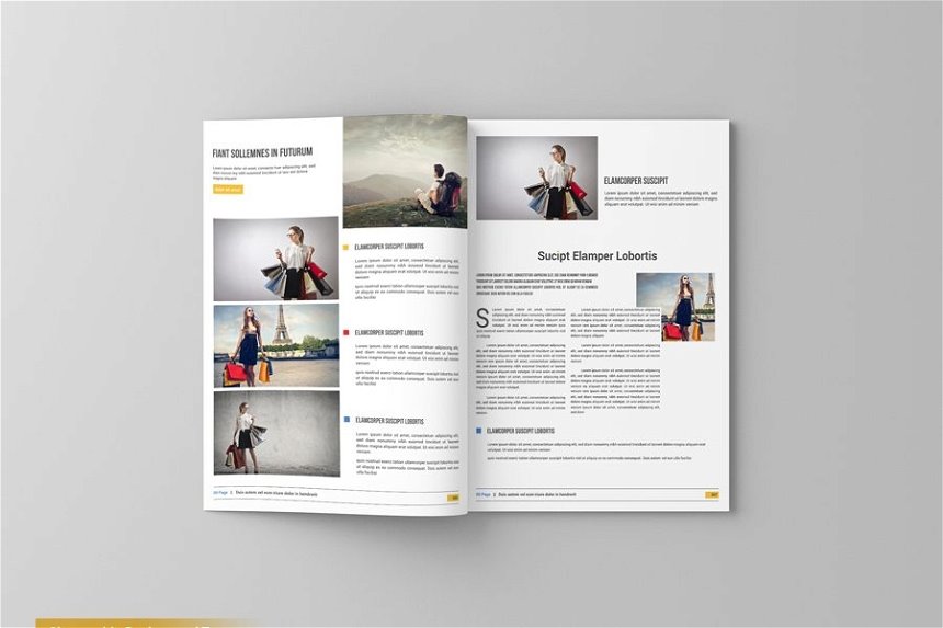 A4 Magazine Mockup in 6 Visions FREE PSD
