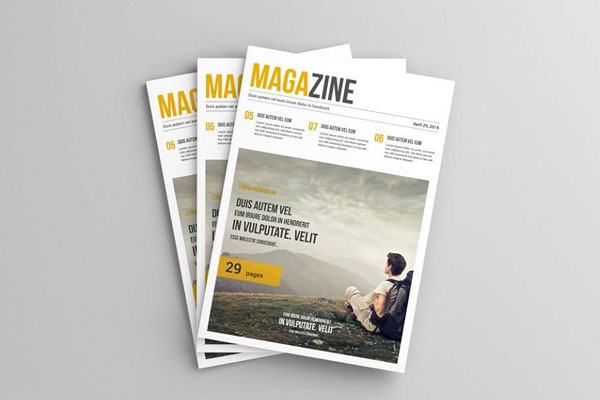 A4 Magazine Mockup in 6 Visions