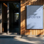A4 Outdoor Poster Mockup