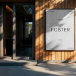 A4 Outdoor Poster Mockup