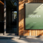 A4 Outdoor Poster Mockup