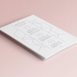 A4 Paper Mockup in Close up View