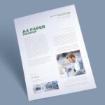 A4 Paper Poster Advertising mockup