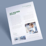 A4 Paper Poster Advertising mockup