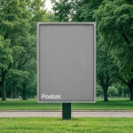 A4 Poster Signage Mockup