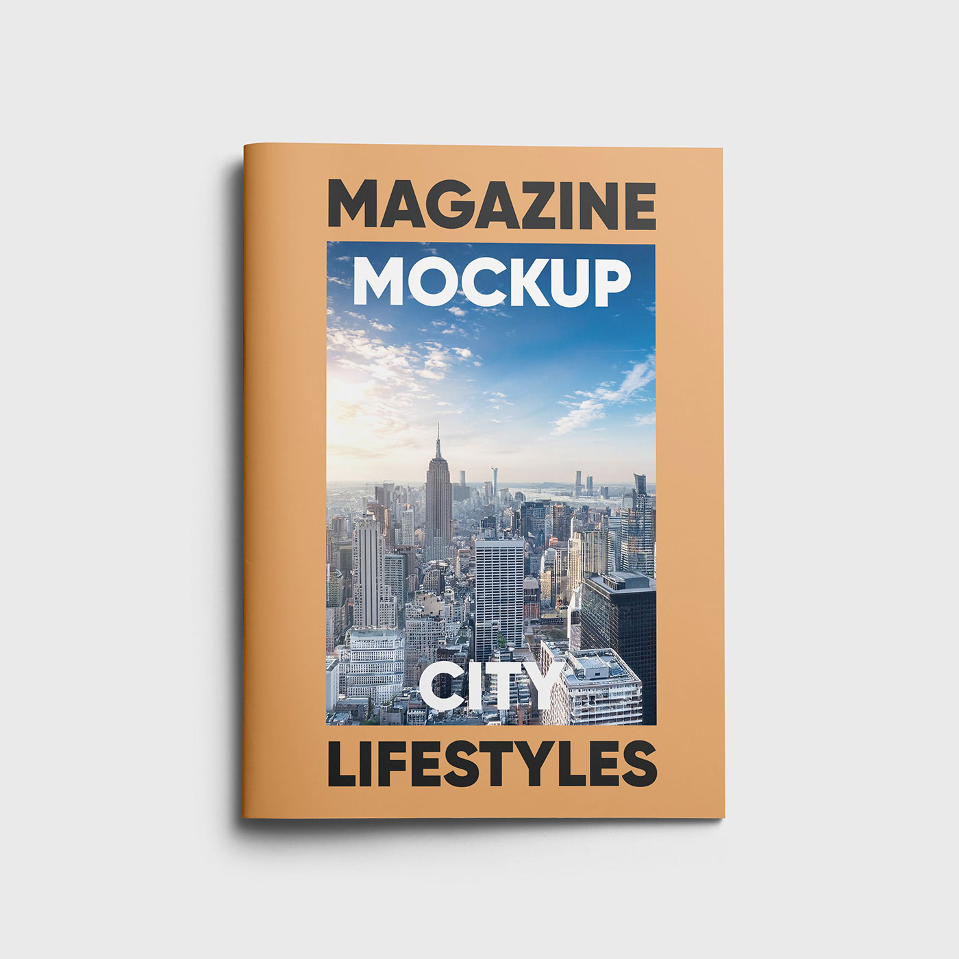 Free A4 Soft Cover Magazine Mockup PSD Template