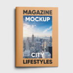 A4 Soft Cover Magazine Mockup