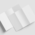 A4 Trifold Brochure Mockup Front and Back