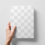 A5 Book Cover Mockup in Hand