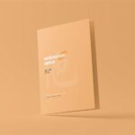 A5 Folded Wedding Invitation Card Mockup in 4 Shots