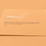 A5 Folded Wedding Invitation Card Mockup in 4 Shots