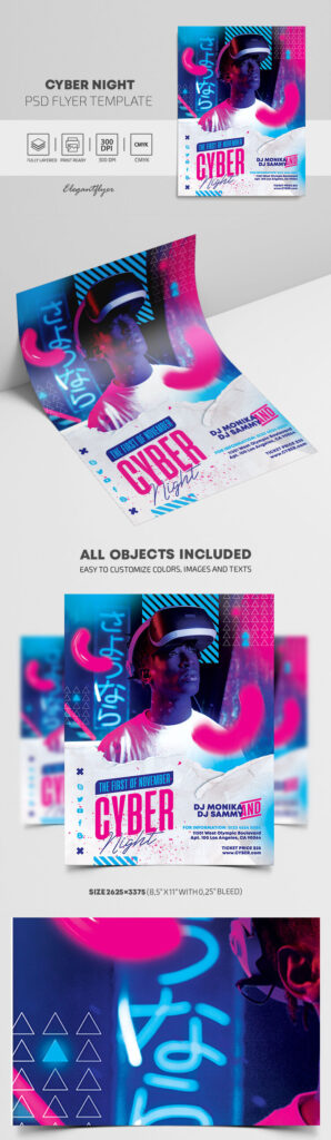 Abstract Club Event Flyer Template