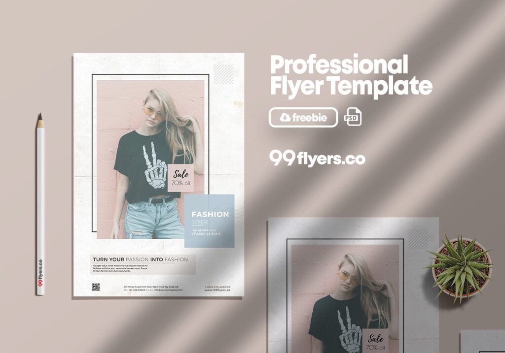 Abstract Fashion Week Flyer Template