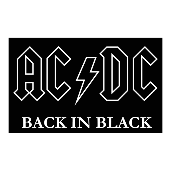 AC DC black logo